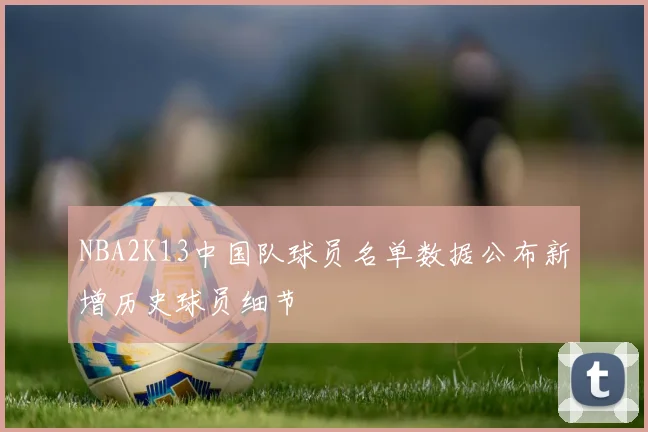 NBA2K13中国队球员名单数据公布新增历史球员细节